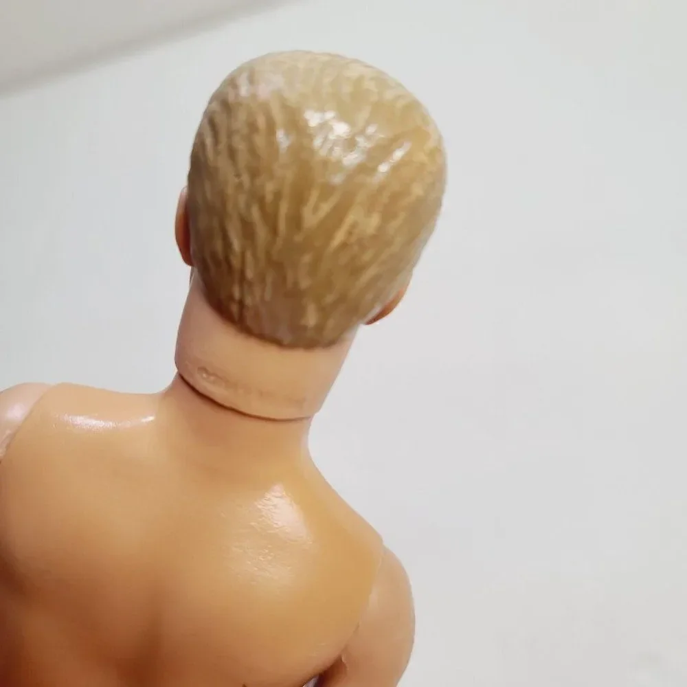 Barbie Fashionistas 2013 Blonde Ken Doll Painted Hair Orange Shorts